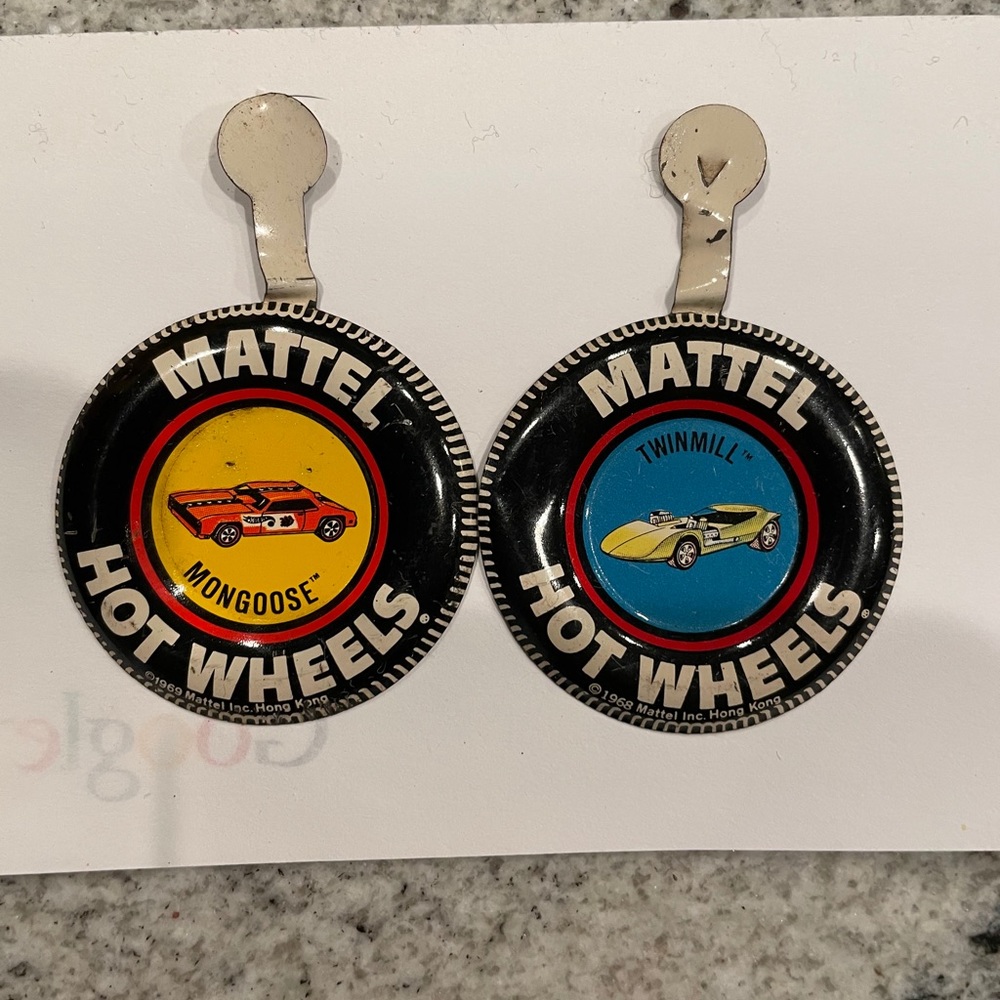 Hot Wheels Redline Twinmill & Mongoose Buttons